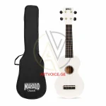 Mahalo MR1WT Ukulele white, With bag უკულელე შალითით